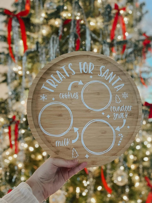 Honey & Hal Original- Santa Plate